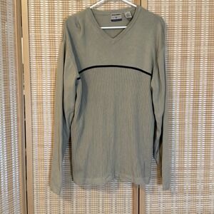 High Sierra Men's M Sweater‎ Tan Grandpacore Dadcore Preppy Office Athleisure